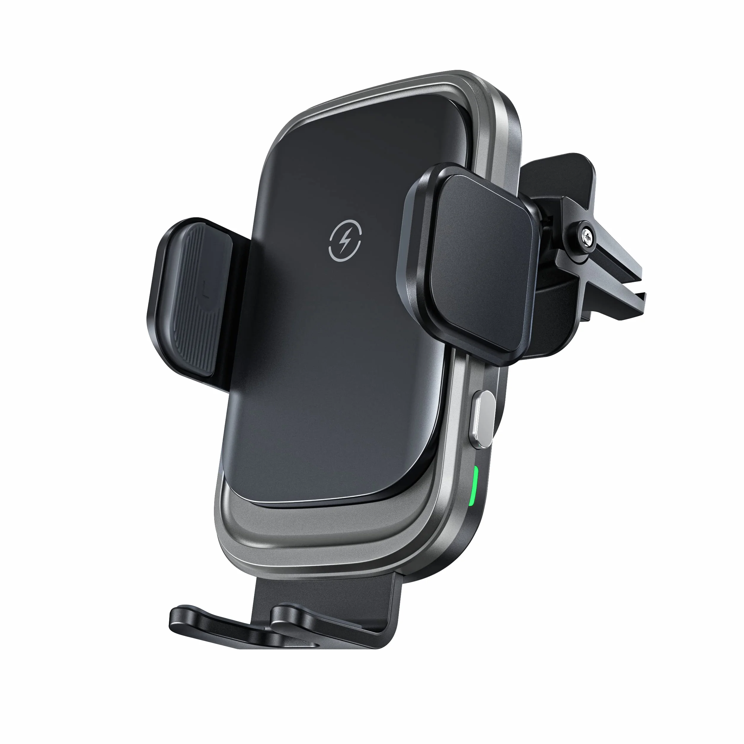 Tigratigro Caricatore Wireless Auto 15W, Auto-Bloccaggio, Griglia di Aerazione, Supporto Cellulare Auto, Ricarica rapida per iPhone 17 16 15 14 13 12 series & Samsung ecc