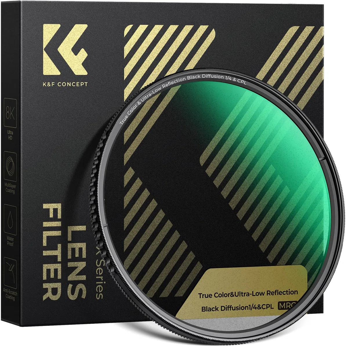 K&F CONCEPT 58mm Filtro CPL&Black-Mist True Color&Riflettivita Ultra Bassa