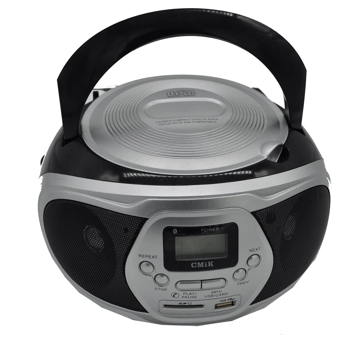 Boombox Stereo Portatile. CD Giocatore AM/FM. Radio con USB/SD, MP3 Giocatore, LCD. Visualizzazione, Controllo remoto CD Repeater Bluetooth Speaker.
