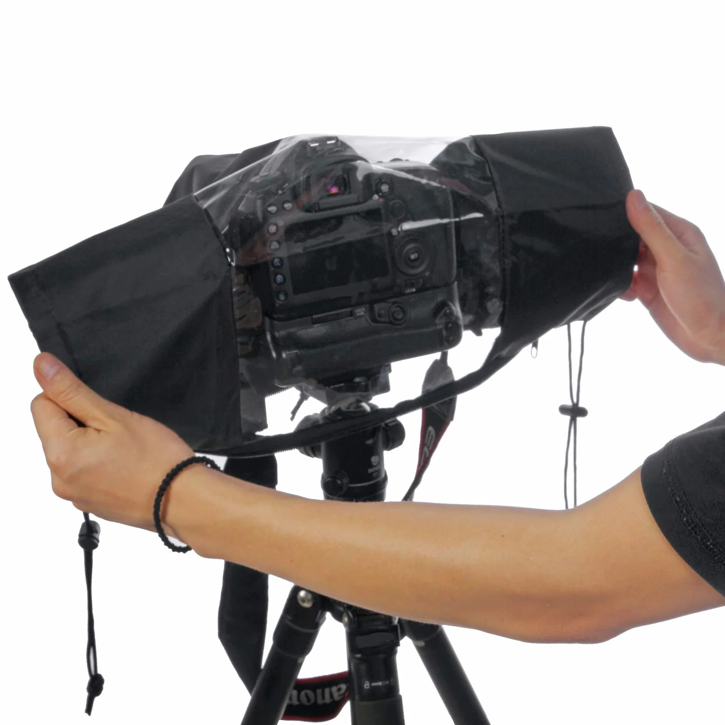 Telecamera Coperture Parapioggia Impermeabilile Professionale Morbido Nero Telecamera Copertura per tutte Le Telecamere SLR DSLR