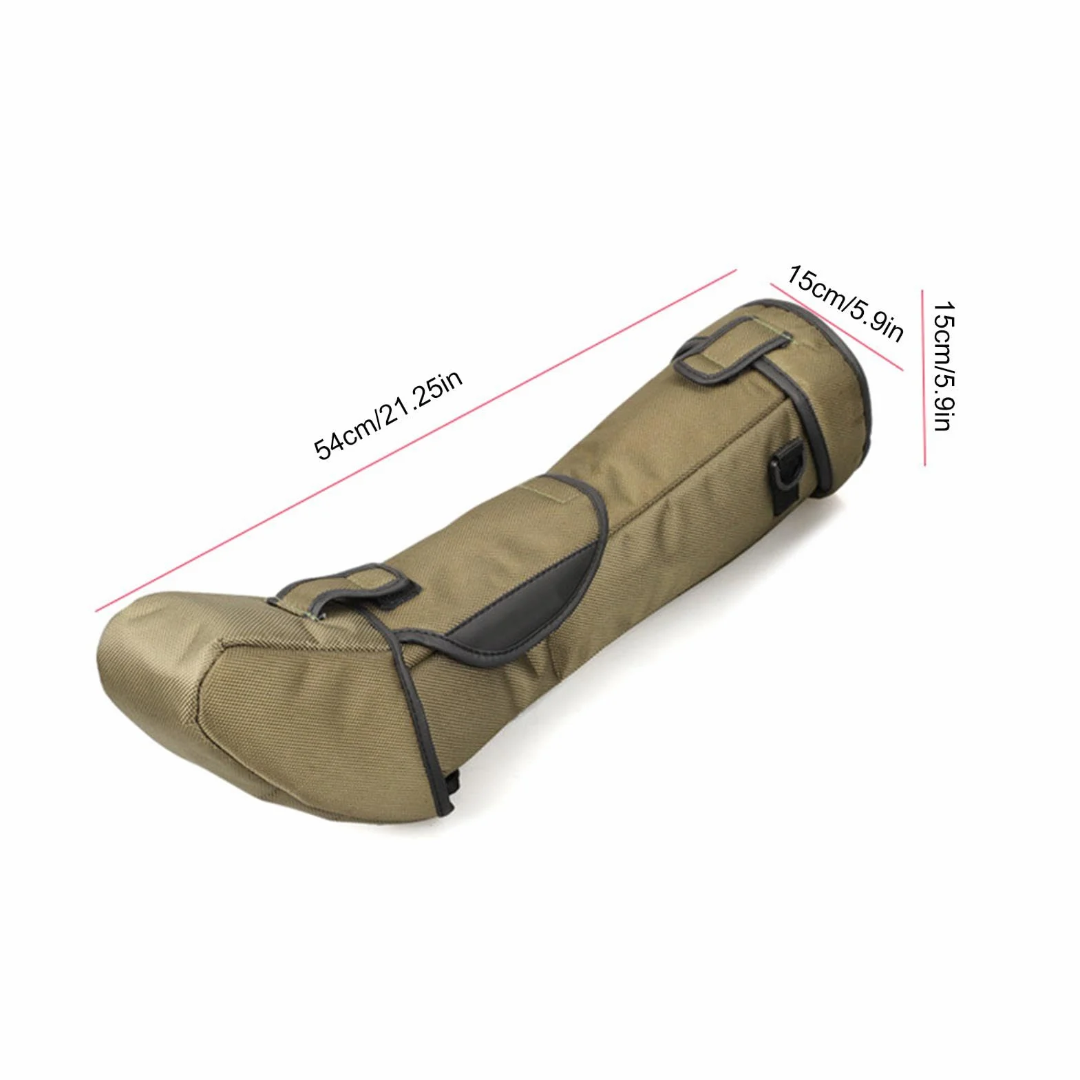 Custodia per telescopio, borsa per telescopio, Custodia per telescopio antiurto, Custodia multiuso per telescopio in nylon con tracolla regolabile