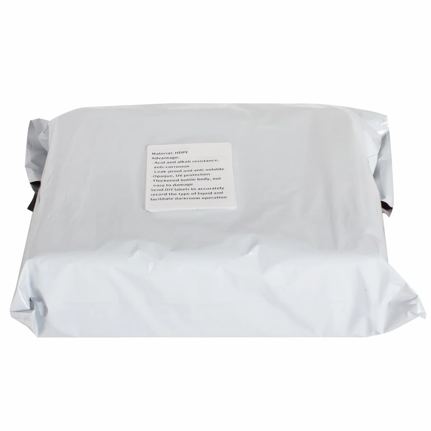 eTone Darkroom - 3 flaconi da 500 ml per prodotti chimici con tappi, per lo sviluppo di film, attrezzature per lo sviluppo di foto (nero)