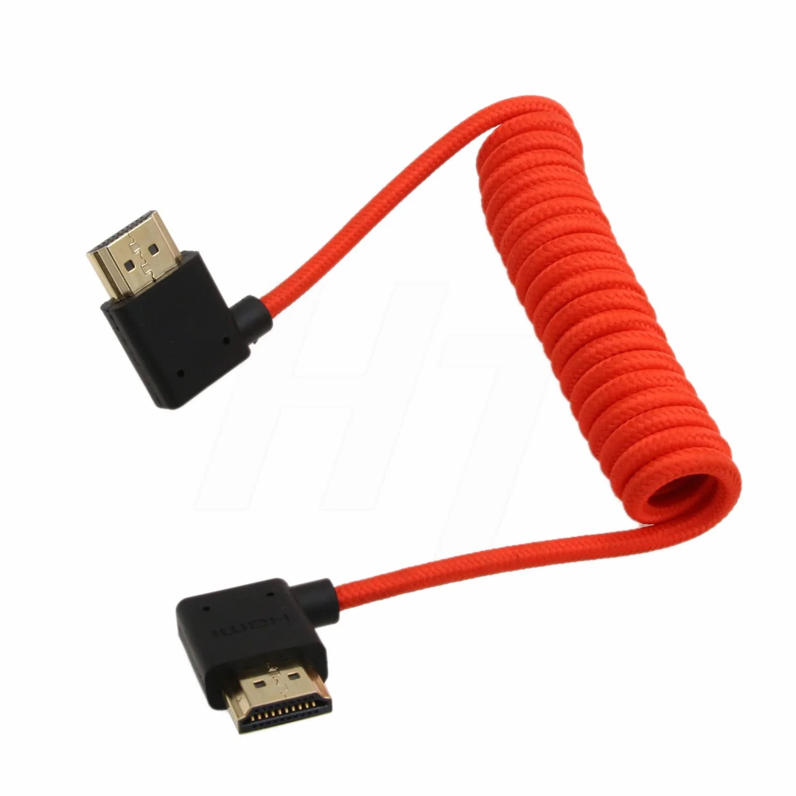 HangTon Cavo HDMI 2.1 HDMI 4K 120fps 8K 60fps per ATOMOS Ninja V Sony A7siii Canon C300 C500 Ronin RS2 Monitor Camera ad angolo retto sinistro Tipo A intrecciato a spirale